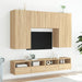 Comode TV de perete, 2 buc., stejar sonoma, 80x30x30 cm, lemn - WALTI WALTI