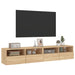 Comode TV de perete, 2 buc., stejar sonoma, 80x30x30 cm, lemn - WALTI WALTI