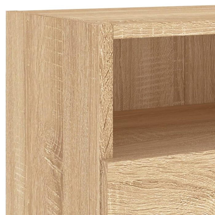 Comode TV de perete, 2 buc., stejar sonoma, 80x30x30 cm, lemn - WALTI WALTI