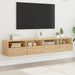 Comode TV de perete, 2 buc., stejar sonoma, 80x30x30 cm, lemn - WALTI WALTI