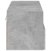 Comode TV de perete, gri beton, 80x30x30 cm, lemn prelucrat - WALTI WALTI