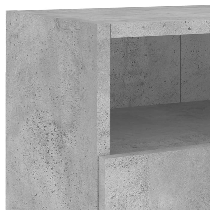 Comode TV de perete, 2 buc., gri beton, 80x30x30 cm, lemn - WALTI WALTI