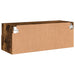 Comodă TV de perete stejar fumuriu 80x30x30 cm lemn prelucrat - WALTI WALTI