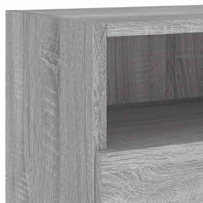 Comodă TV de perete, gri sonoma, 80x30x30 cm, lemn prelucrat - WALTI WALTI