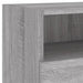 Comodă TV de perete, gri sonoma, 80x30x30 cm, lemn prelucrat - WALTI WALTI