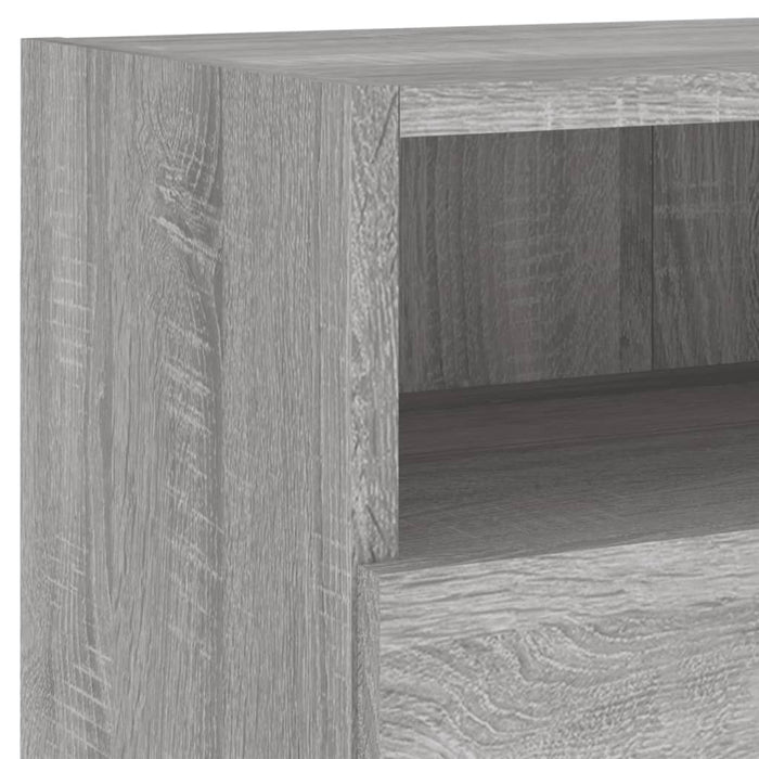Comode TV de perete, 2 buc., gri sonoma, 80x30x30 cm, lemn - WALTI WALTI
