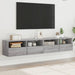 Comode TV de perete, 2 buc., gri sonoma, 80x30x30 cm, lemn - WALTI WALTI