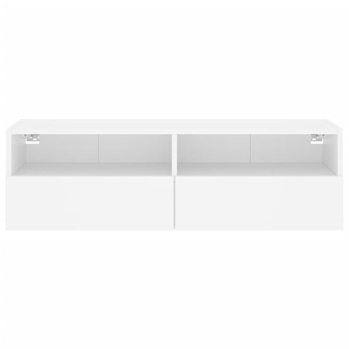 Comodă TV de perete, alb, 100x30x30 cm, lemn prelucrat - WALTI WALTI