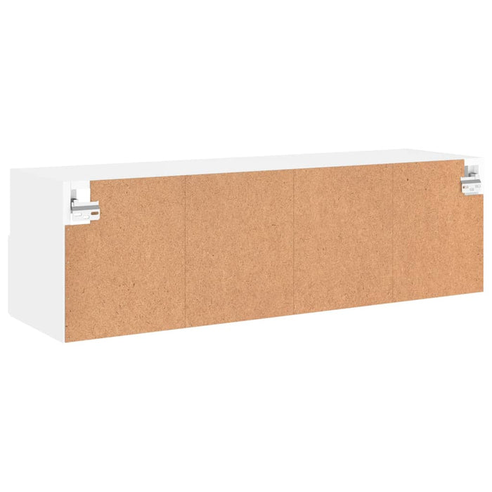 Comodă TV de perete, alb, 100x30x30 cm, lemn prelucrat - WALTI WALTI