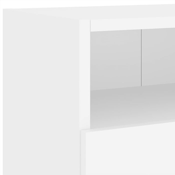 Comodă TV de perete, alb, 100x30x30 cm, lemn prelucrat - WALTI WALTI