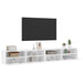 Dulapuri TV de perete 2 buc. alb 100x30x30 cm lemn compozit - WALTI WALTI
