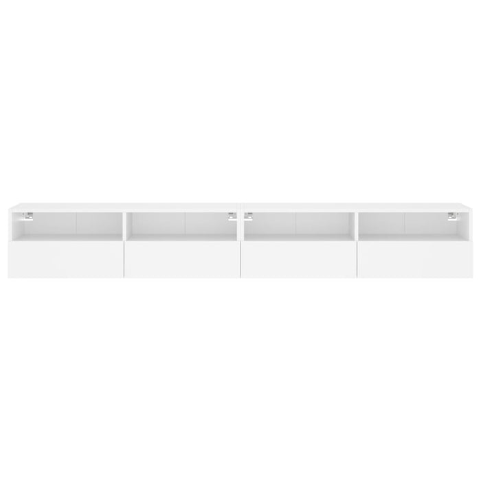 Dulapuri TV de perete 2 buc. alb 100x30x30 cm lemn compozit - WALTI WALTI
