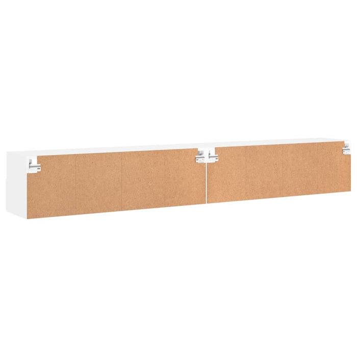 Dulapuri TV de perete 2 buc. alb 100x30x30 cm lemn compozit - WALTI WALTI