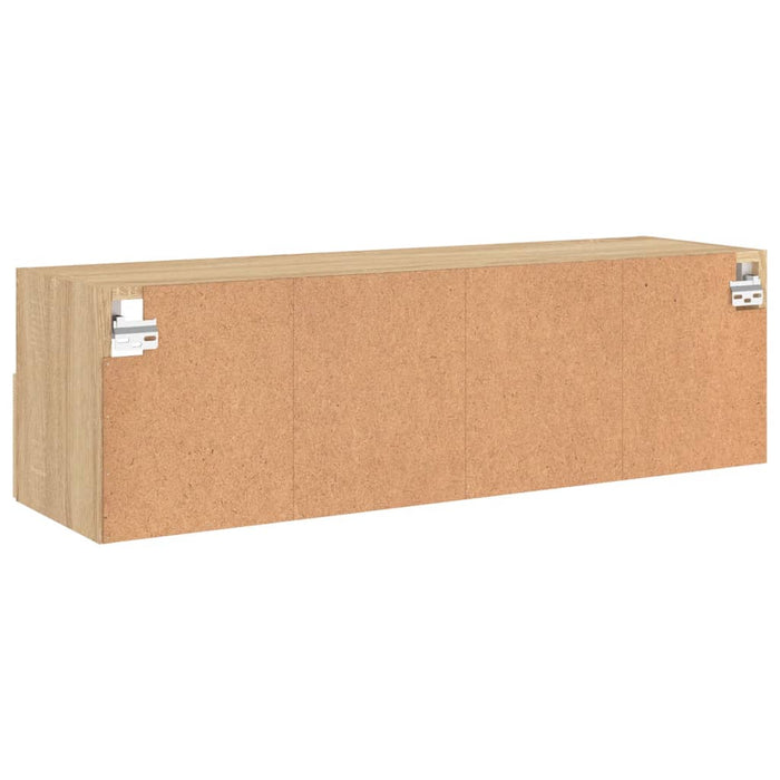 Comodă TV de perete, stejar sonoma, 100x30x30 cm lemn prelucrat - WALTI WALTI
