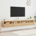 Dulapuri TV de perete 2 buc. stejar sonoma 100x30x30 cm lemn - WALTI WALTI