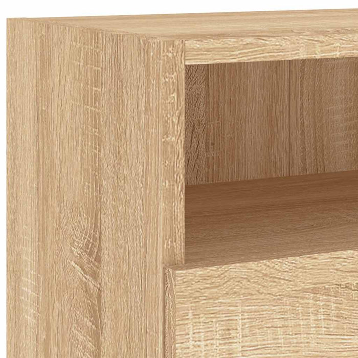 Dulapuri TV de perete 2 buc. stejar sonoma 100x30x30 cm lemn - WALTI WALTI