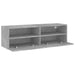 Comodă TV de perete, gri beton, 100x30x30 cm, lemn prelucrat - WALTI WALTI