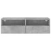 Comodă TV de perete, gri beton, 100x30x30 cm, lemn prelucrat - WALTI WALTI