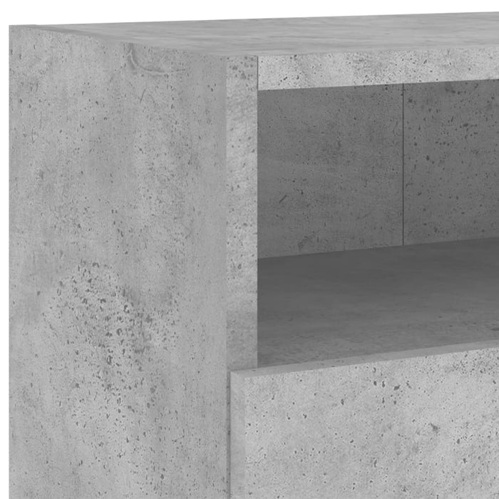 Comode TV de perete, 2 buc., gri beton, 100x30x30 cm, lemn - WALTI WALTI