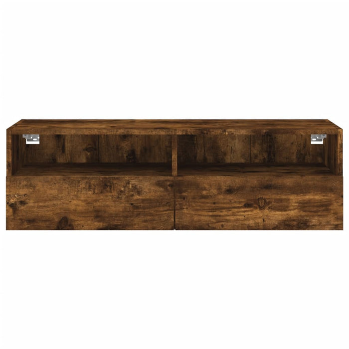 Comodă TV de perete, stejar fumuriu, 100x30x30cm,lemn prelucrat - WALTI WALTI
