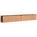 Dulapuri TV de perete 2 buc. stejar fumuriu 100x30x30 cm lemn - WALTI WALTI