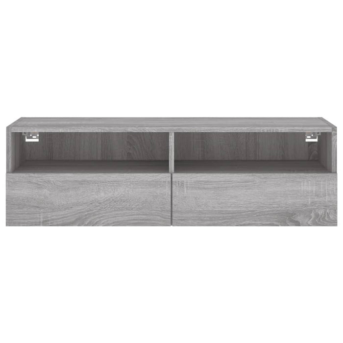 Comodă TV de perete, gri sonoma, 100x30x30 cm, lemn prelucrat - WALTI WALTI