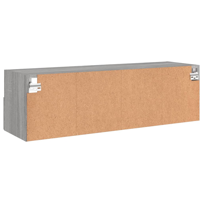Comodă TV de perete, gri sonoma, 100x30x30 cm, lemn prelucrat - WALTI WALTI