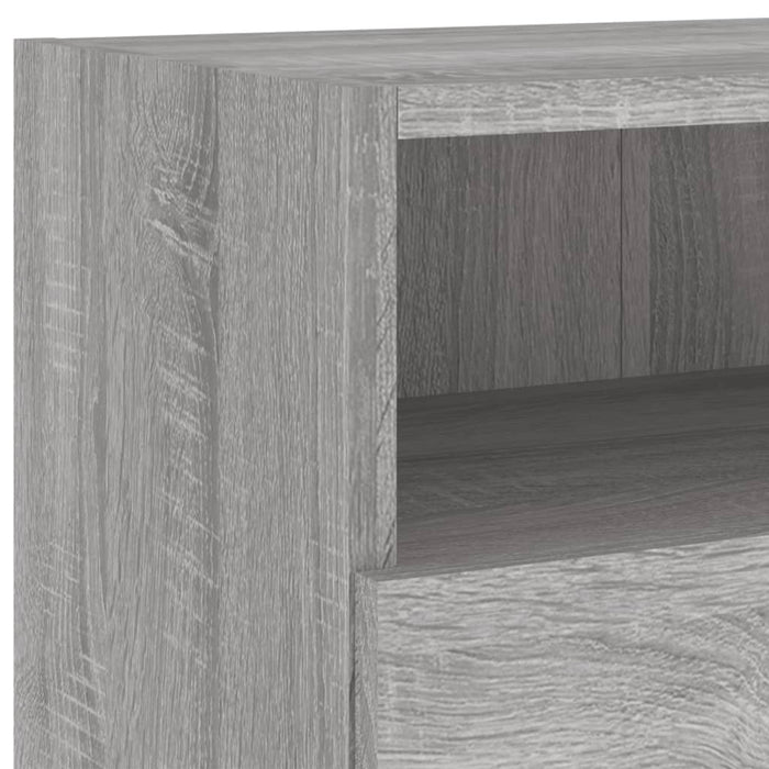 Comodă TV de perete, gri sonoma, 100x30x30 cm, lemn prelucrat - WALTI WALTI