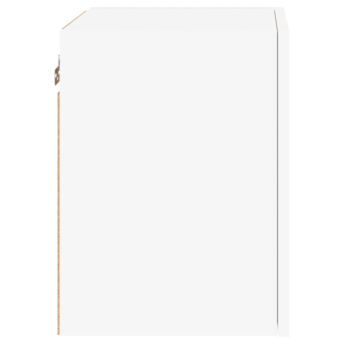 Comode TV de perete, 2 buc., alb, 40,5x30x40 cm, lemn prelucrat - WALTI WALTI