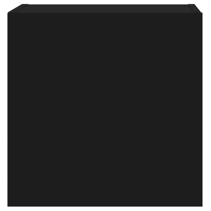 Comodă TV de perete, negru, 40,5x30x40 cm, lemn prelucrat WALTI