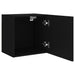Comode TV de perete, 2 buc. negru, 40,5x30x40 cm lemn prelucrat - WALTI WALTI