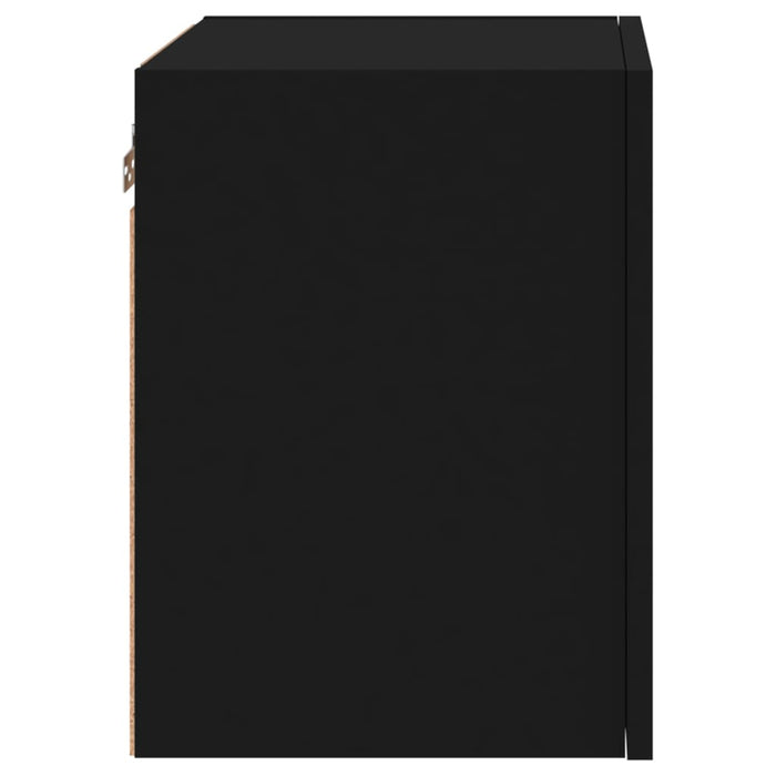 Comode TV de perete, 2 buc. negru, 40,5x30x40 cm lemn prelucrat - WALTI WALTI