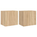 Comode TV de perete, 2 buc., stejar sonoma, 40,5x30x40 cm, lemn - WALTI WALTI