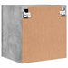 Comodă TV de perete, gri beton, 40,5x30x40 cm, lemn prelucrat - WALTI WALTI