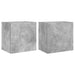 Comode TV de perete, 2 buc. gri beton, 40,5x30x40 cm, lemn - WALTI WALTI