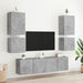 Comode TV de perete, 2 buc. gri beton, 40,5x30x40 cm, lemn - WALTI WALTI