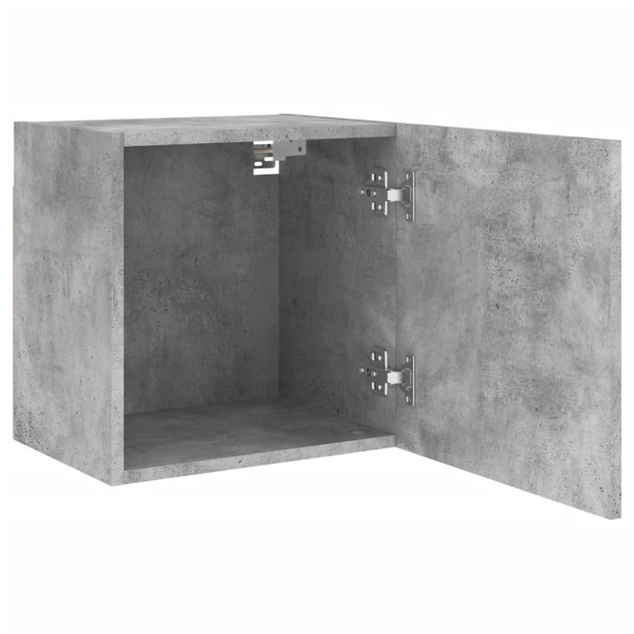 Comode TV de perete, 2 buc. gri beton, 40,5x30x40 cm, lemn - WALTI WALTI