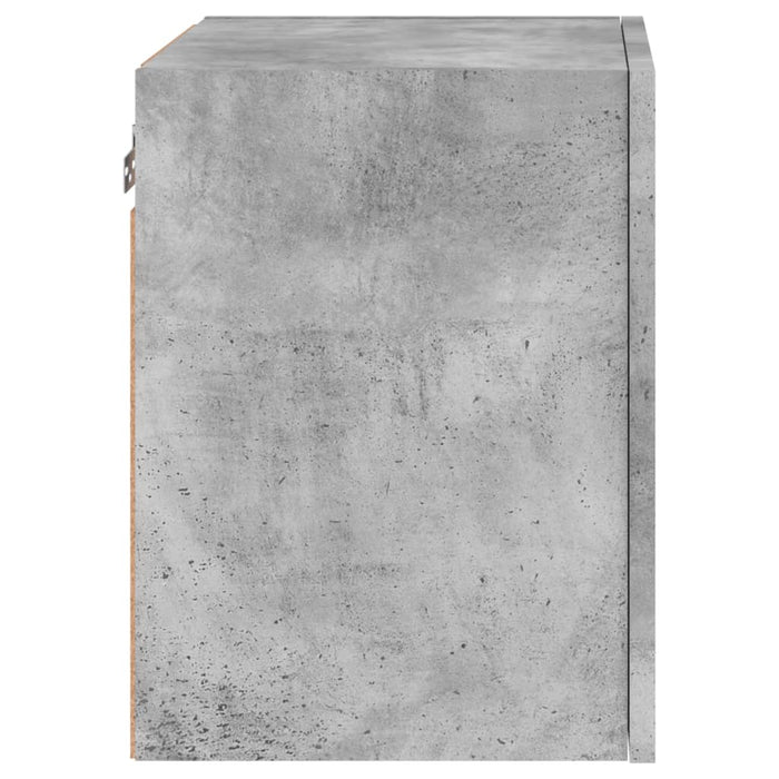 Comode TV de perete, 2 buc. gri beton, 40,5x30x40 cm, lemn - WALTI WALTI