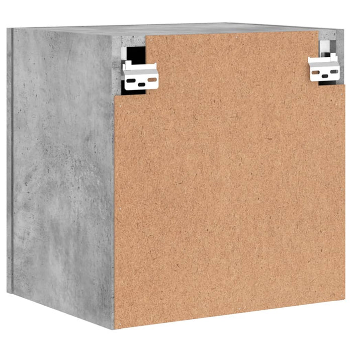 Comode TV de perete, 2 buc. gri beton, 40,5x30x40 cm, lemn - WALTI WALTI