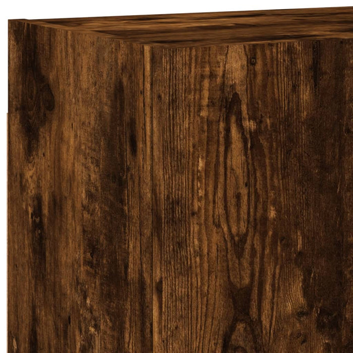 Comodă TV de perete stejar fumuriu 40,5x30x40 cm lemn prelucrat - WALTI WALTI