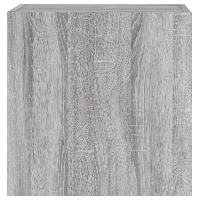 Comodă TV de perete, gri sonoma 40,5x30x40 cm lemn prelucrat - WALTI WALTI