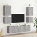 Comode TV de perete, 2 buc., gri sonoma, 40,5x30x40 cm, lemn - WALTI WALTI