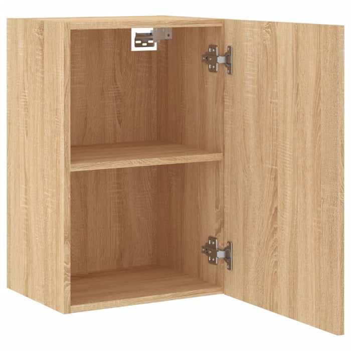 Comodă TV de perete, stejar sonoma 40,5x30x60 cm lemn prelucrat WALTI