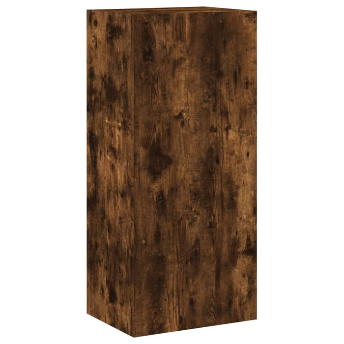 Comodă TV de perete stejar fumuriu 40,5x30x90 cm lemn prelucrat WALTI