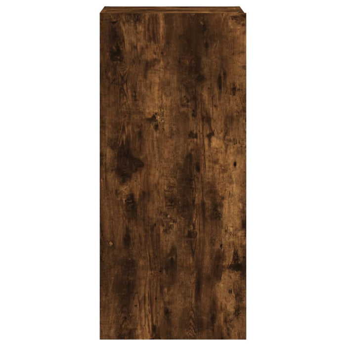 Comodă TV de perete stejar fumuriu 40,5x30x90 cm lemn prelucrat WALTI