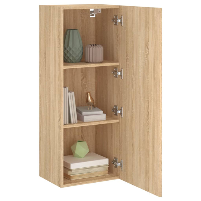Comodă TV de perete stejar sonoma 40,5x30x102 cm lemn prelucrat - WALTI WALTI