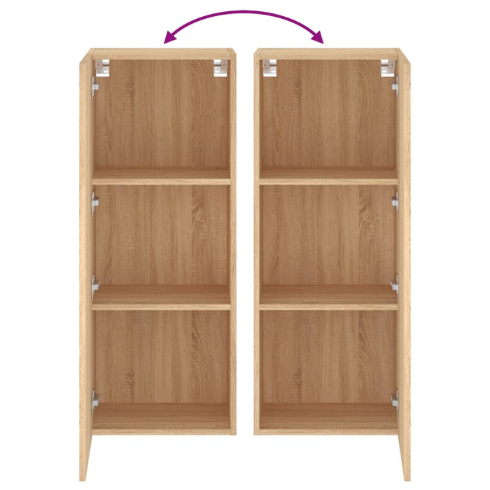Comodă TV de perete stejar sonoma 40,5x30x102 cm lemn prelucrat - WALTI WALTI