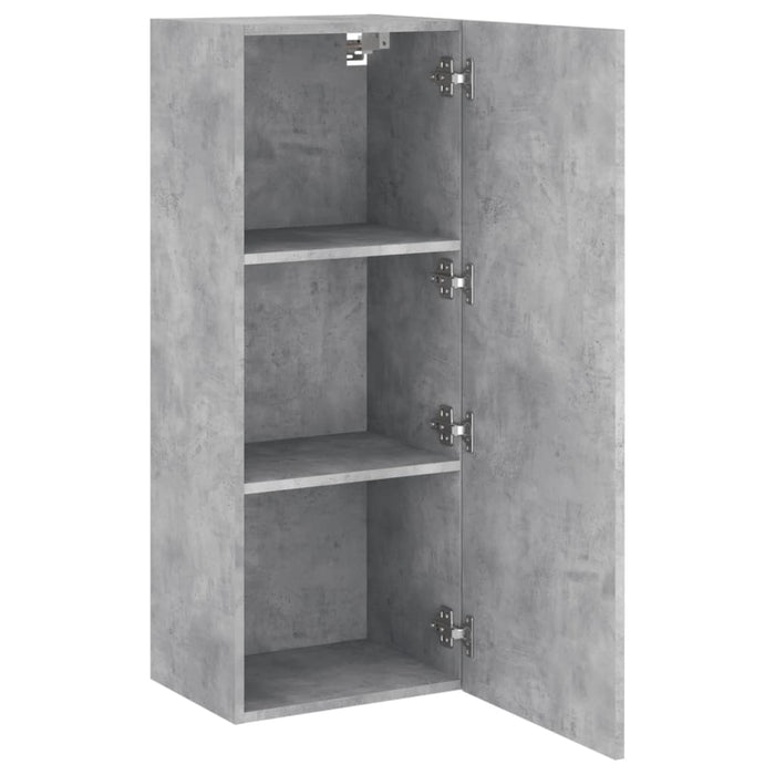 Comodă TV de perete, gri beton, 40,5x30x102 cm, lemn prelucrat - WALTI WALTI