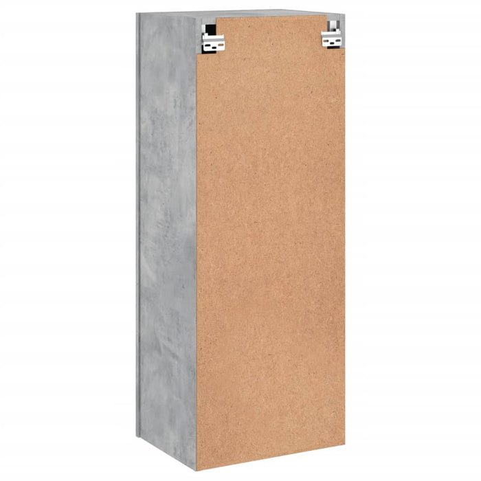 Comodă TV de perete, gri beton, 40,5x30x102 cm, lemn prelucrat - WALTI WALTI