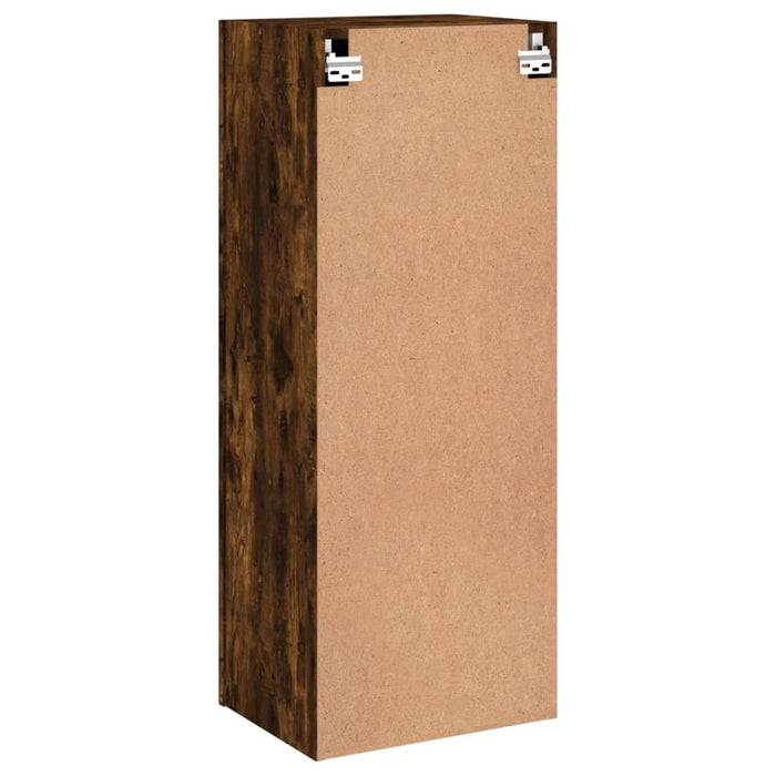Comodă TV de perete stejar fumuriu 40,5x30x102cm lemn prelucrat - WALTI WALTI